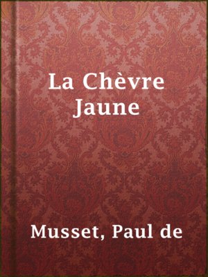 cover image of La Chèvre Jaune